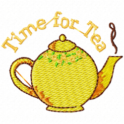 Teapots Embroidery Design 9 Teapots Embroidery Design 9